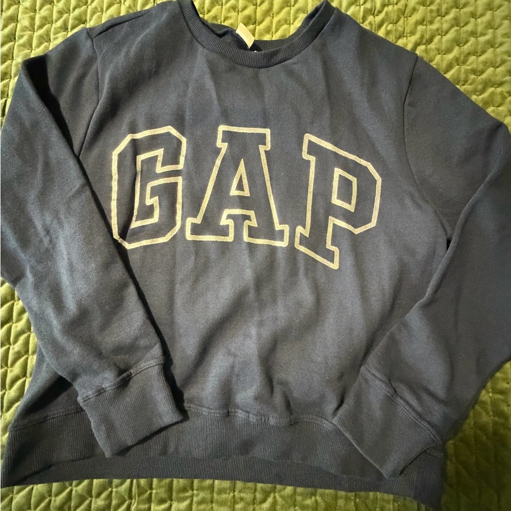 Gap navy sweatshirt silver logo size XL